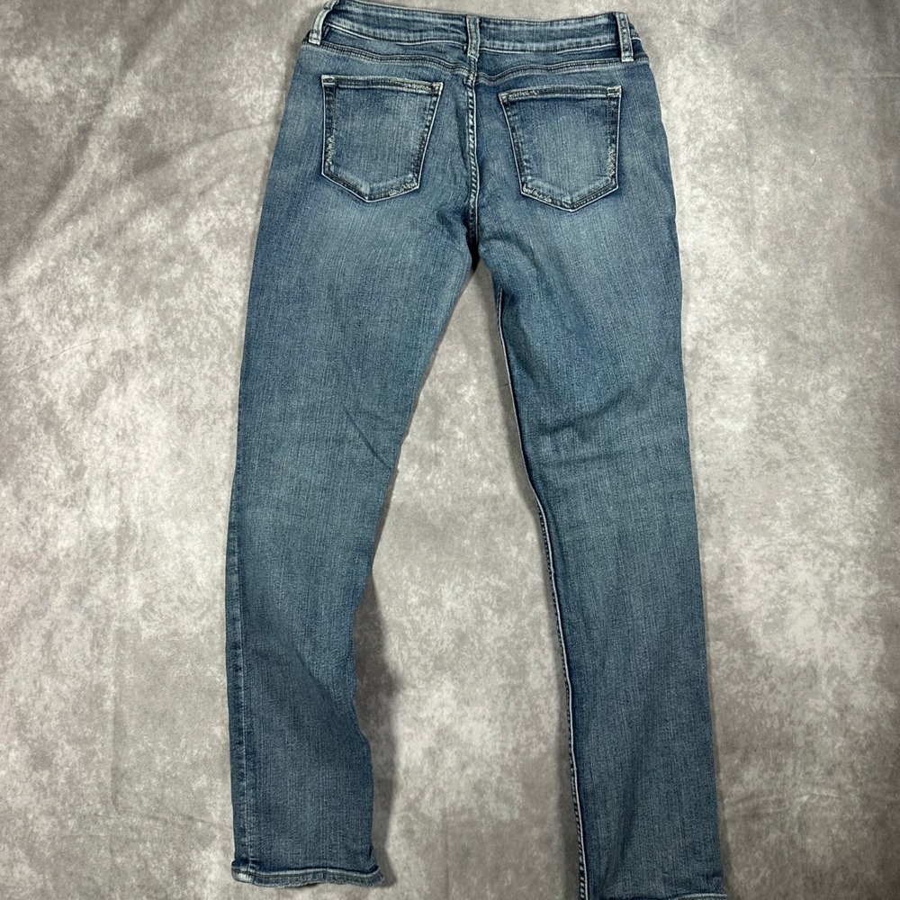 Silver Jeans Co Suki Straight Mid Wash Blue Denim Jeans Womens 29x32 Stretch Y2K - Picture 2 of 9